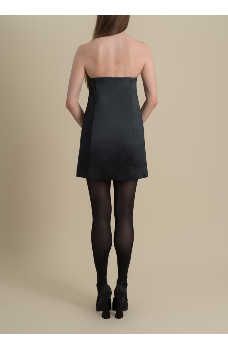 Contessa Mills Sophia Plaid Japanese Jacquard Mini Dress, Alternate, color, Emerald Plaid