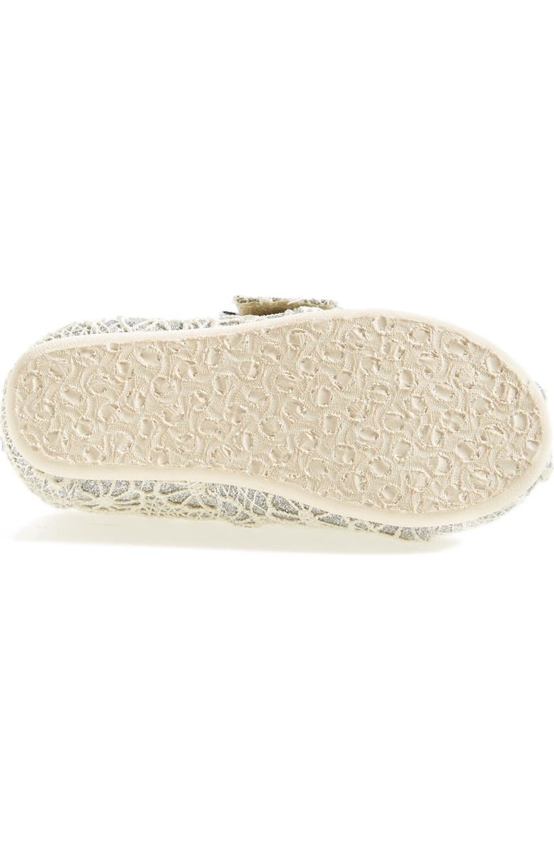 TOMS 'Tiny - Glitter' Crochet Slip-On, Alternate, color,