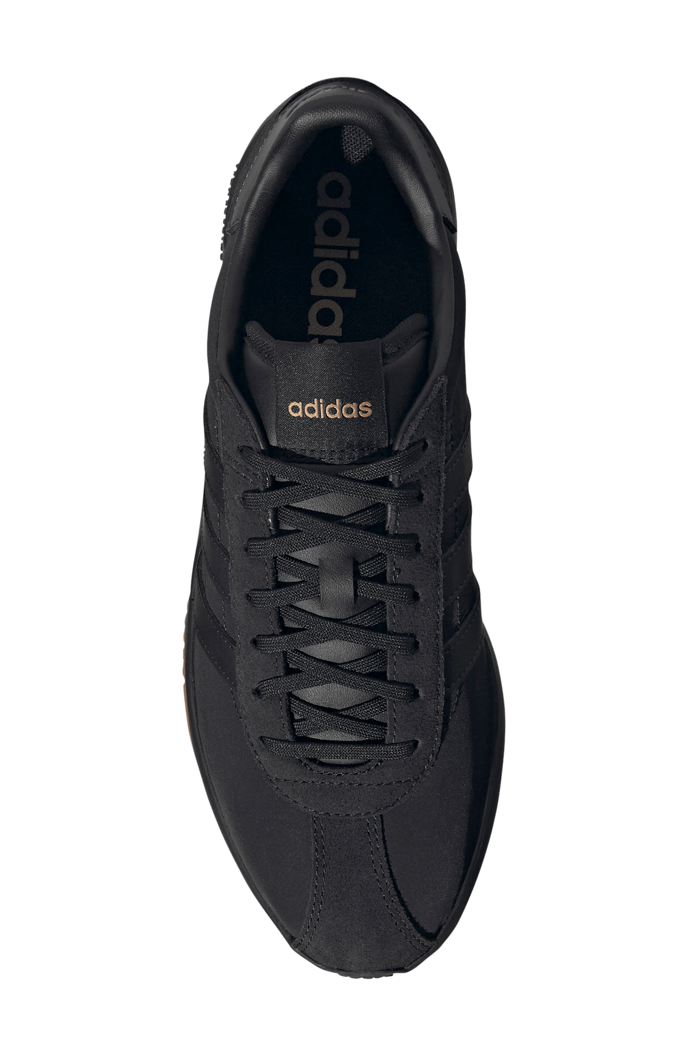 adidas Run 76/26 Sneaker, Alternate, color, Core Black/ Core Black/ Amber