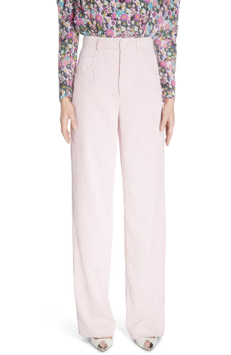 Isabel Marant Milorsy Corduroy Velvet Trousers, Main, color, 