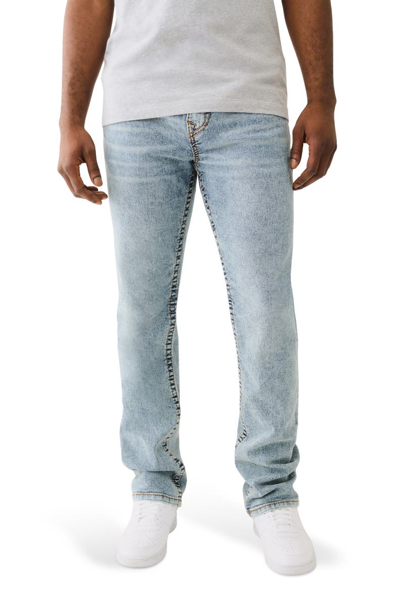 Ricky Big T Straight Leg Jeans, Main, color, LIGHT BUDDING WASH