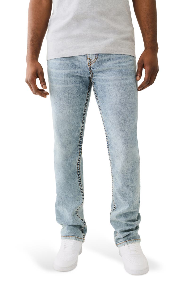 True Religion Ricky Big T Straight Leg Jeans, Main, color, Light Budding Wash