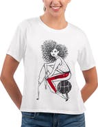 G-III 4HER BY CARL BANKS Women's G-III 4Her by Carl Banks White Chicago Bulls Play the Ball Cropped T-Shirt