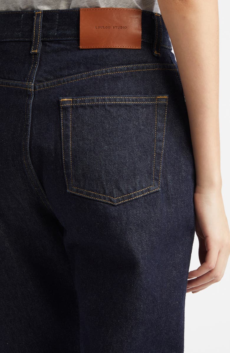 LOULOU DE SAISON Wular Organic Cotton Straight Leg Jeans, Alternate, color,