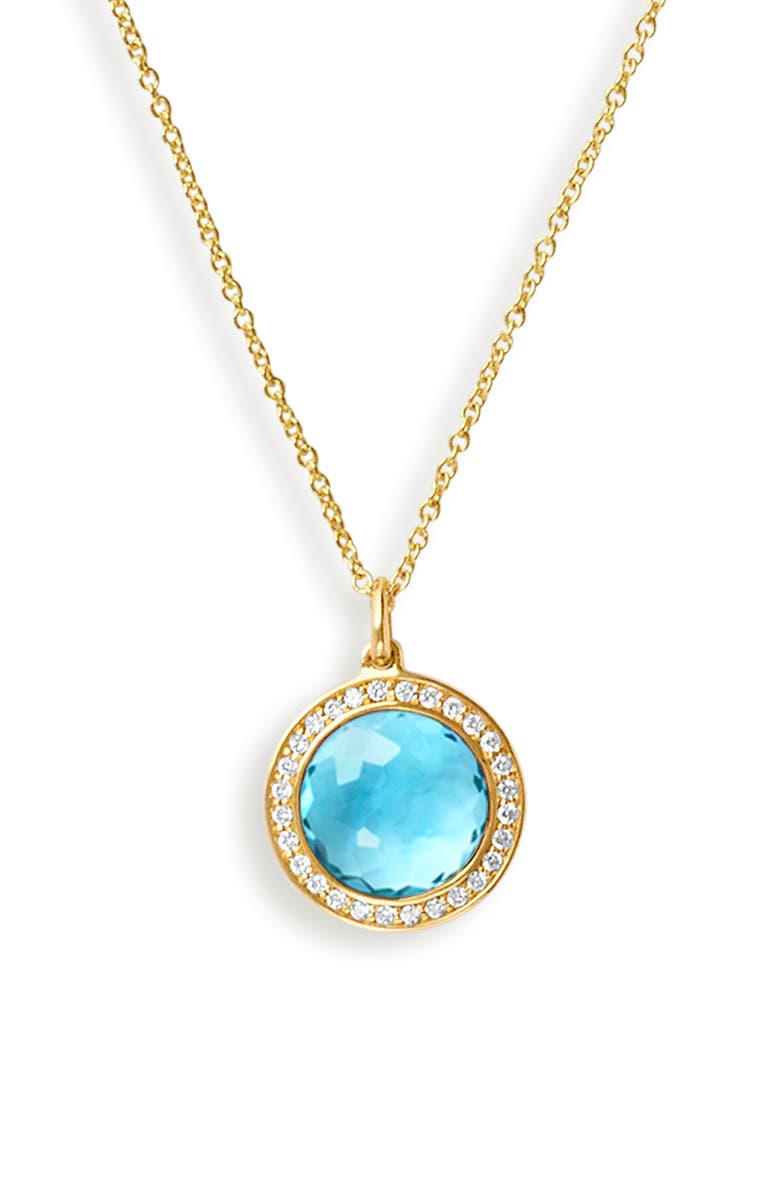 Ippolita Lollipop Mini Diamond and Gemstone Pendant Necklace, Main, color, 