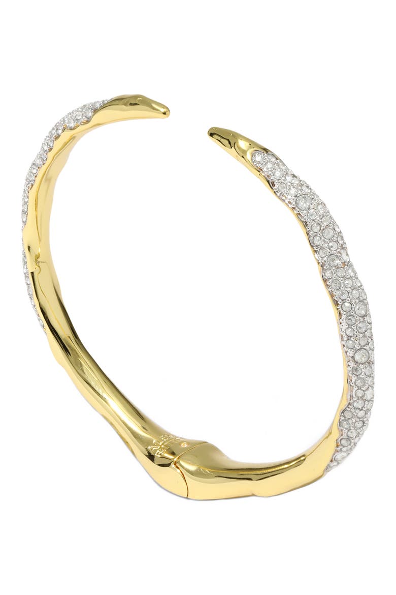 Solanales Crystal Spear Hinge Cuff, Alternate, color, CRYSTALS