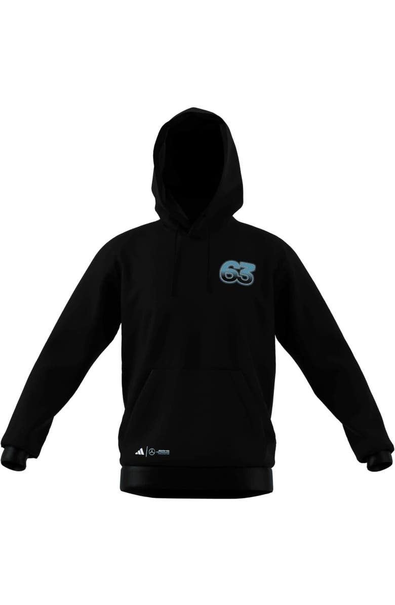 adidas Men's adidas George Russell Black Mercedes-AMG Petronas F1 Team Driver Wear Graphic Pullover Hoodie, Alternate, color, 