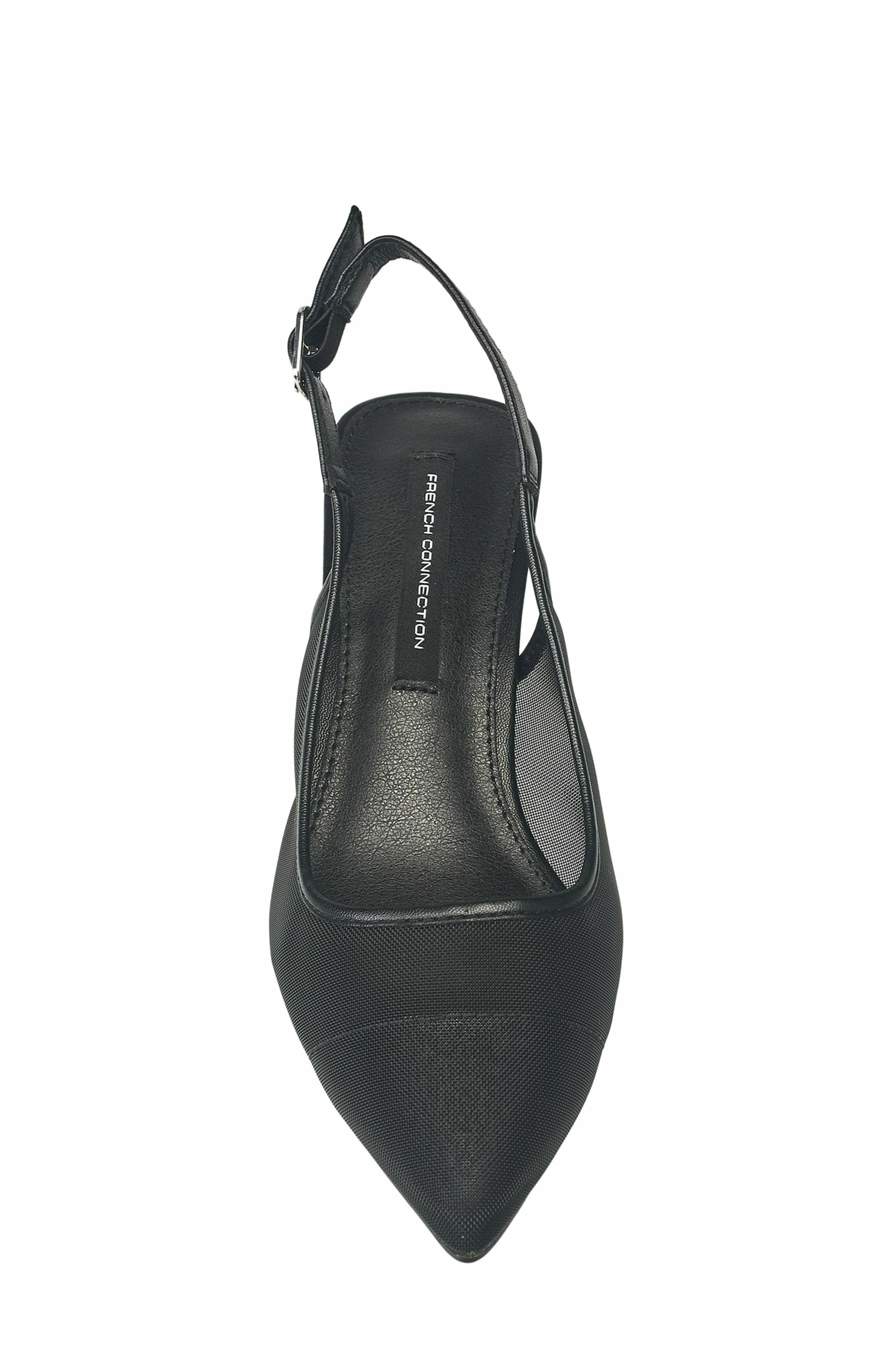 French Connection Mesh Flare Heel, Alternate, color, 