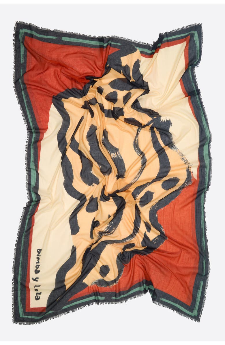 Bimba y Lola Washed Cotton Seashell Sarong, Alternate, color,