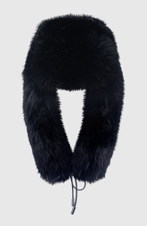 Lyla Grant Fur-free Fox (faux Fur) Trapper Hat In Black