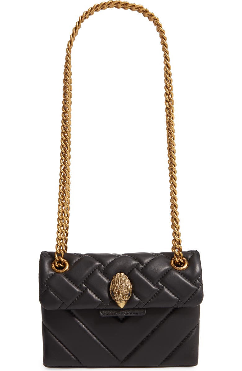 Kurt Geiger London Mini Kensington X Leather Shoulder Bag, Main, color,