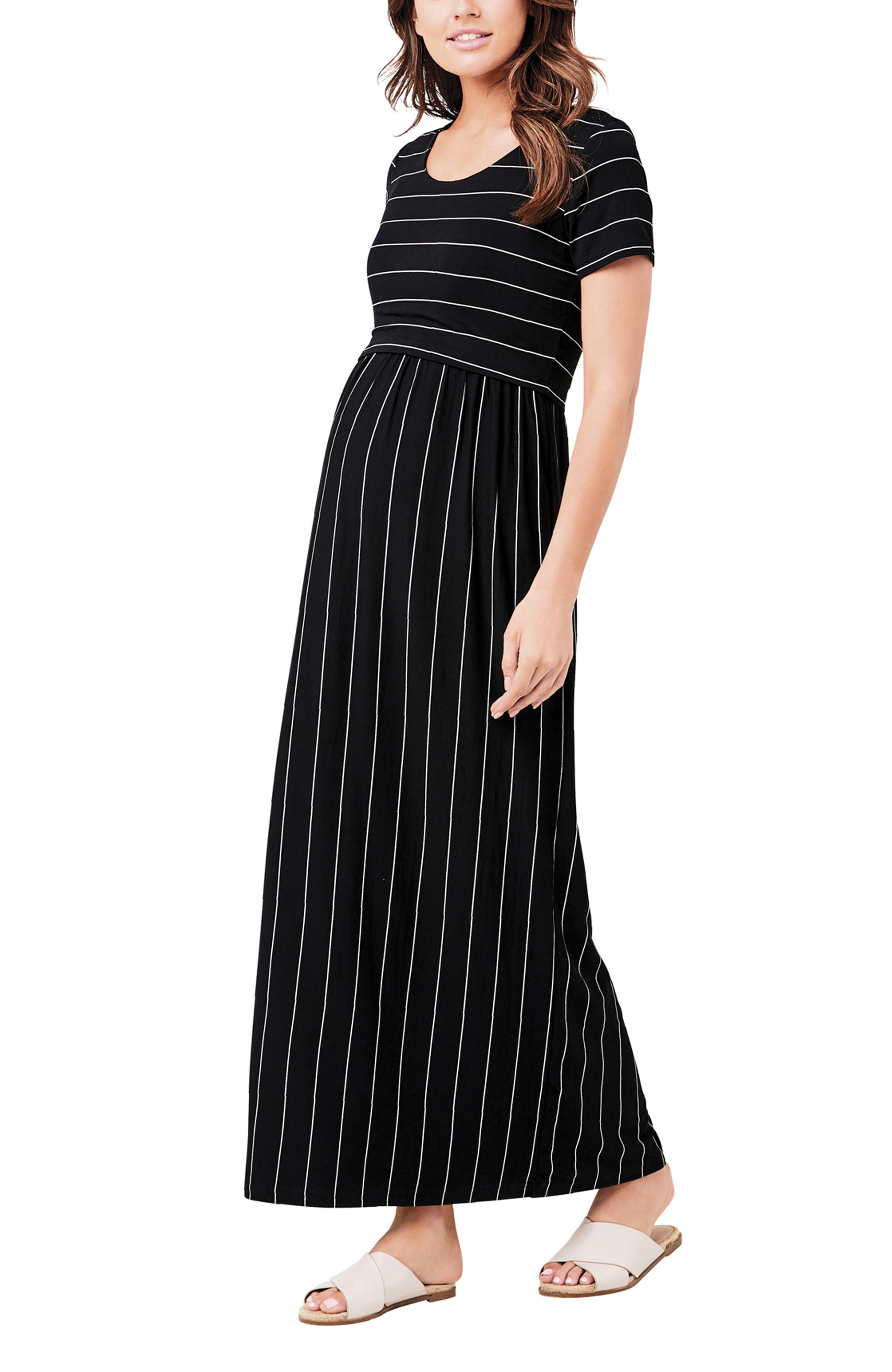 Maxi Crop Top Nursing Dress - image 2