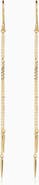 Oradina 14K Yellow Gold Sharp Dresser Drop Earrings