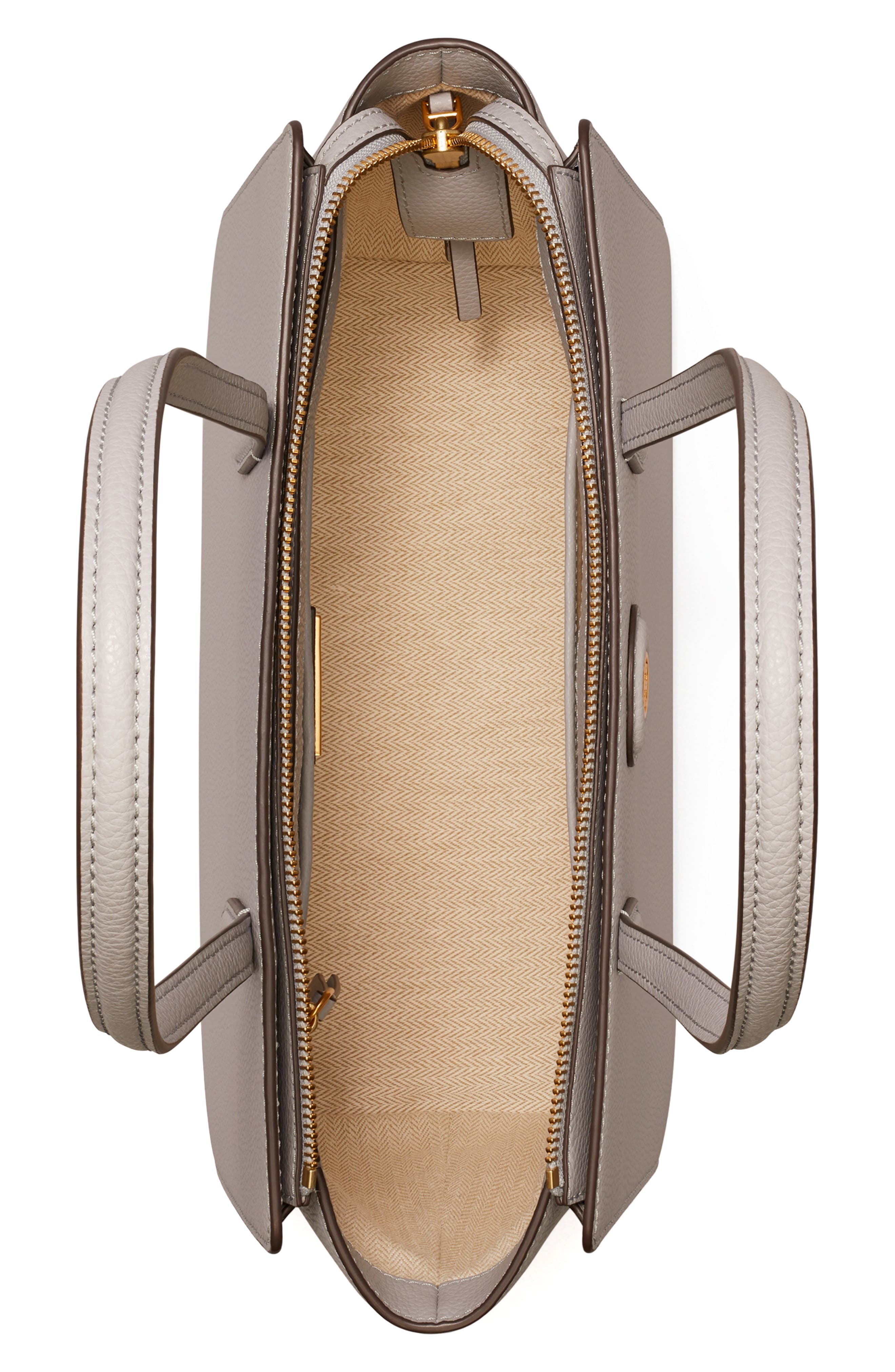 Small Robinson Pebble Leather Tote, Alternate, color, BAY GRAY