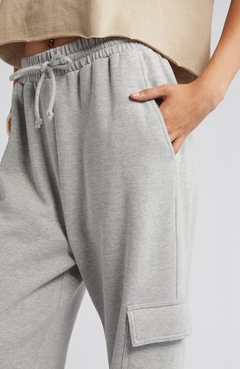 BP. Wide Leg Cargo Sweatpants, Alternate, color, 