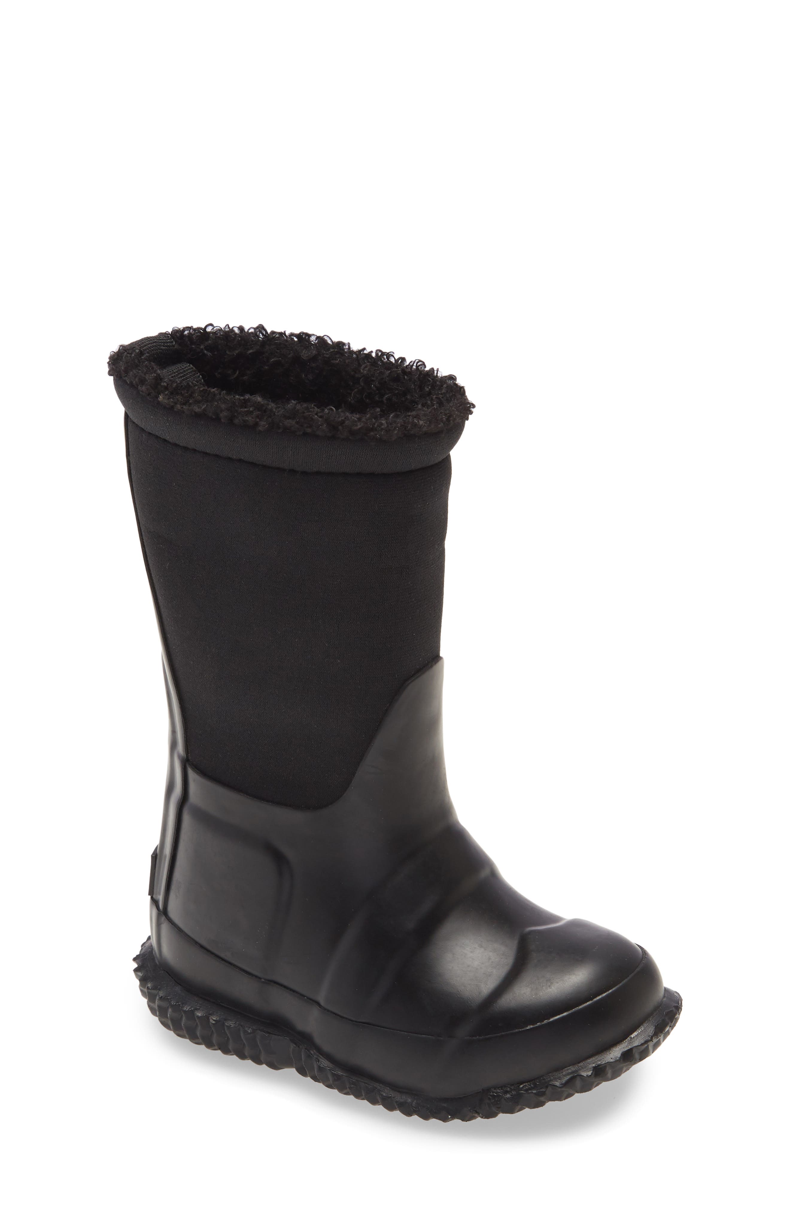 Hunter Original Faux Shearling Lined Boot, Alternate, color, 