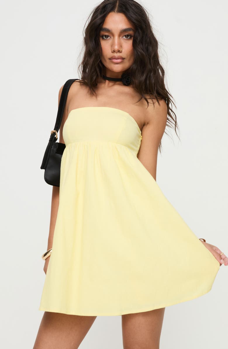 Princess Polly Osment Strapless Minidress, Alternate, color, 