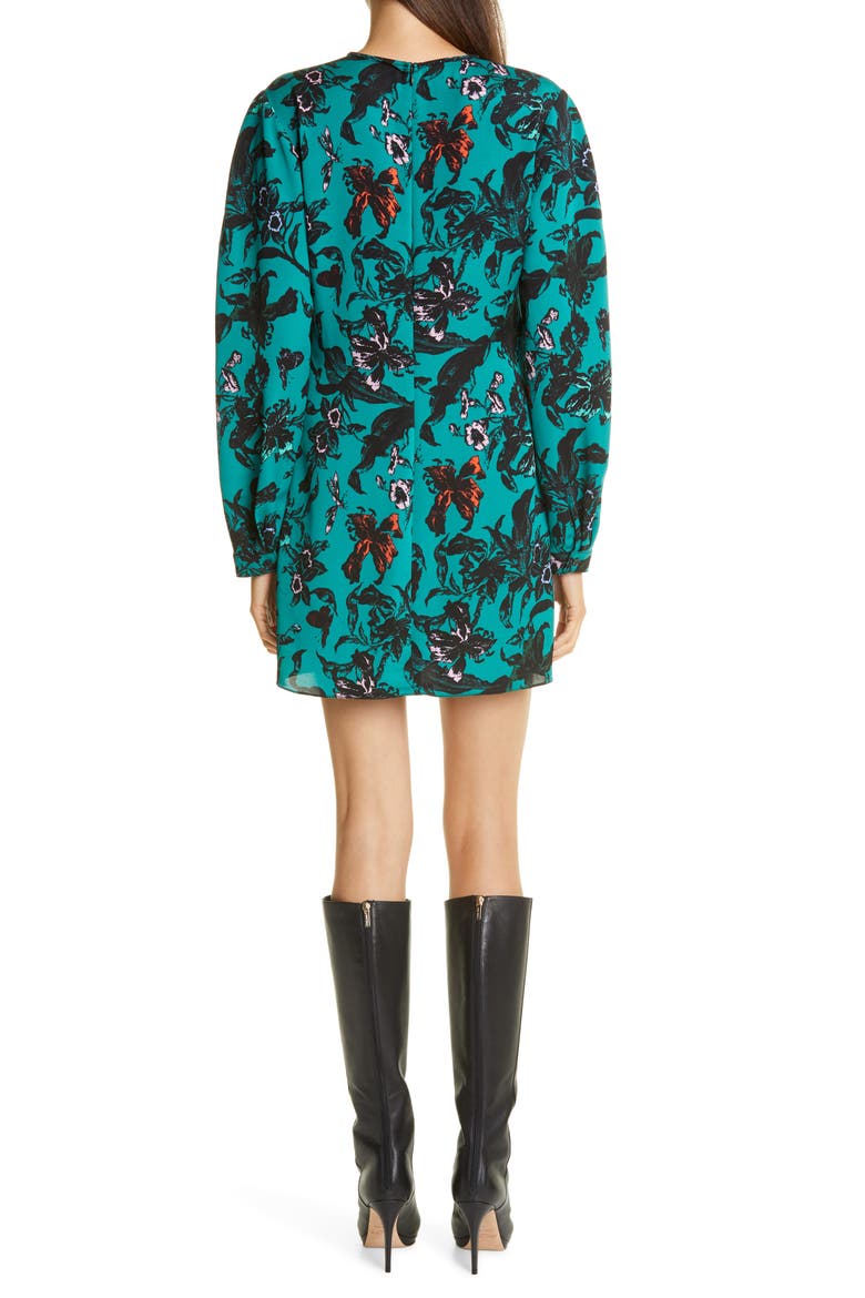 DVF Collins Long Sleeve Minidress, Alternate, color, TOMEM