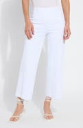 Lysse Layton Pull-On High Waist Crop Wide Leg Knit Jeans