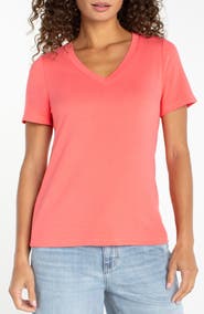 Liverpool Los Angeles Short Sleeve V-Neck T-Shirt