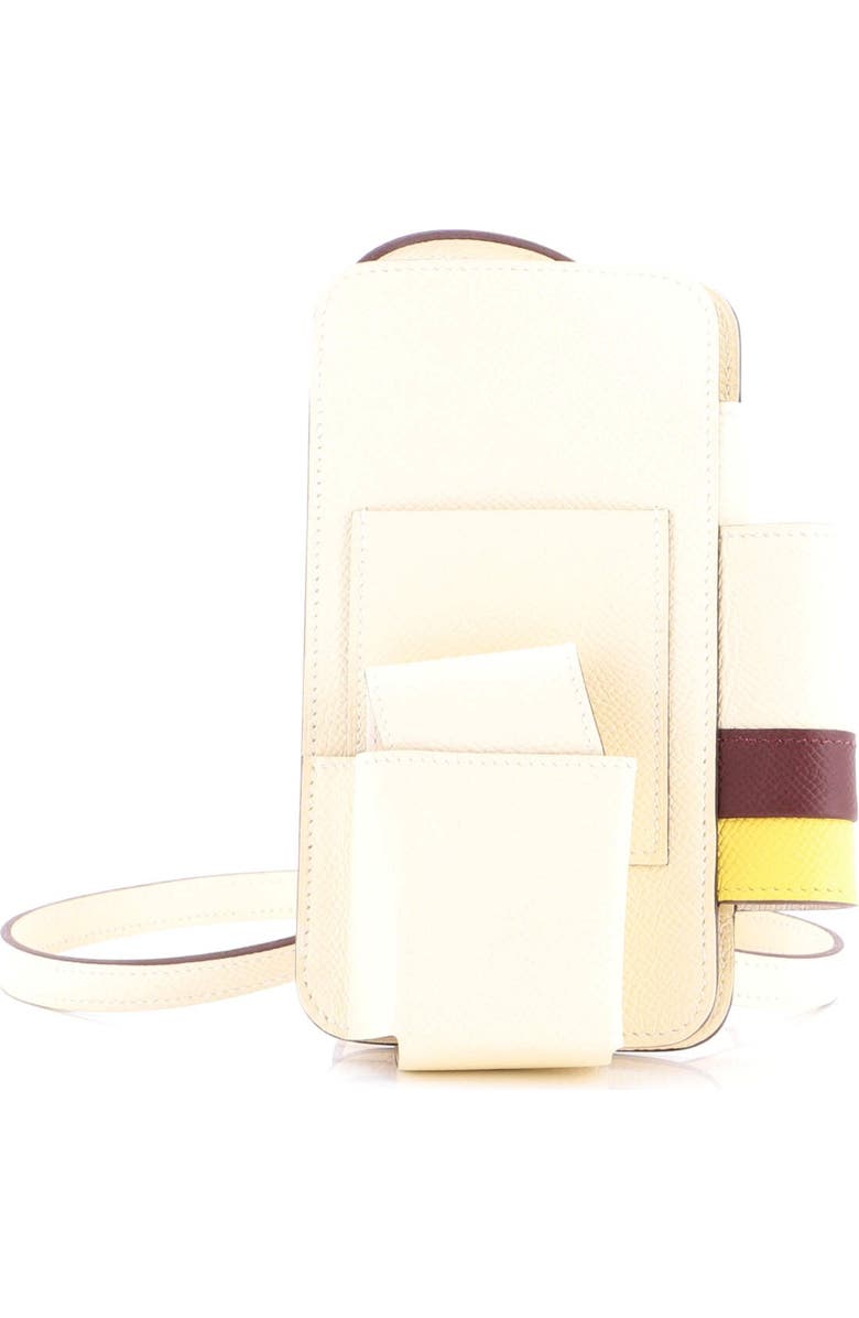 Pre-Owned Hermes Hermesway Phone Case Crossbody Bag Epsom, Main, color, Nata