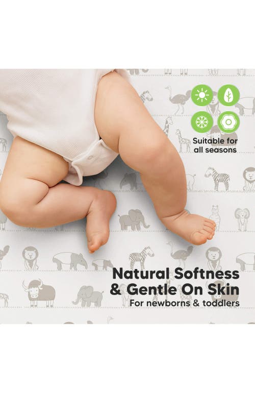 Keababies 2-pack Soothe [protect+] Waterproof Crib Sheets In Neutral