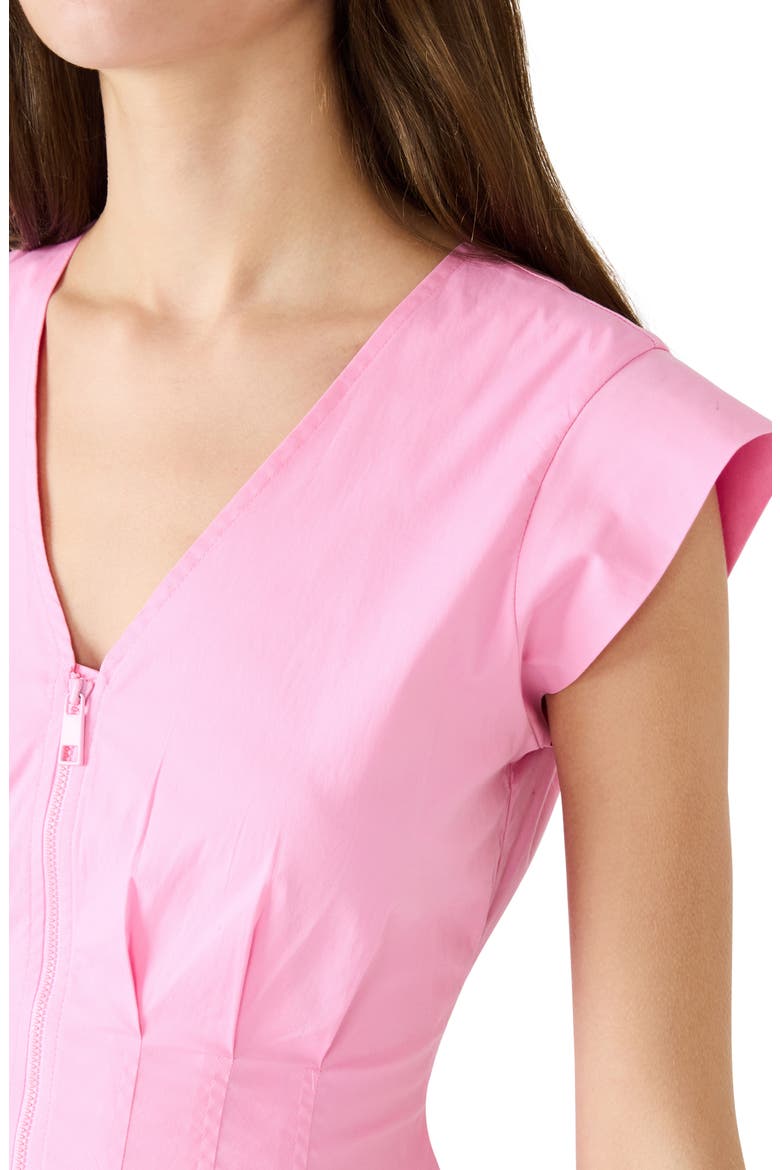 Gale Bubble Minidress, Alternate, color, PINK TAFFY