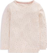 Mini Boden Kids' Long Sleeve Pointelle T-Shirt