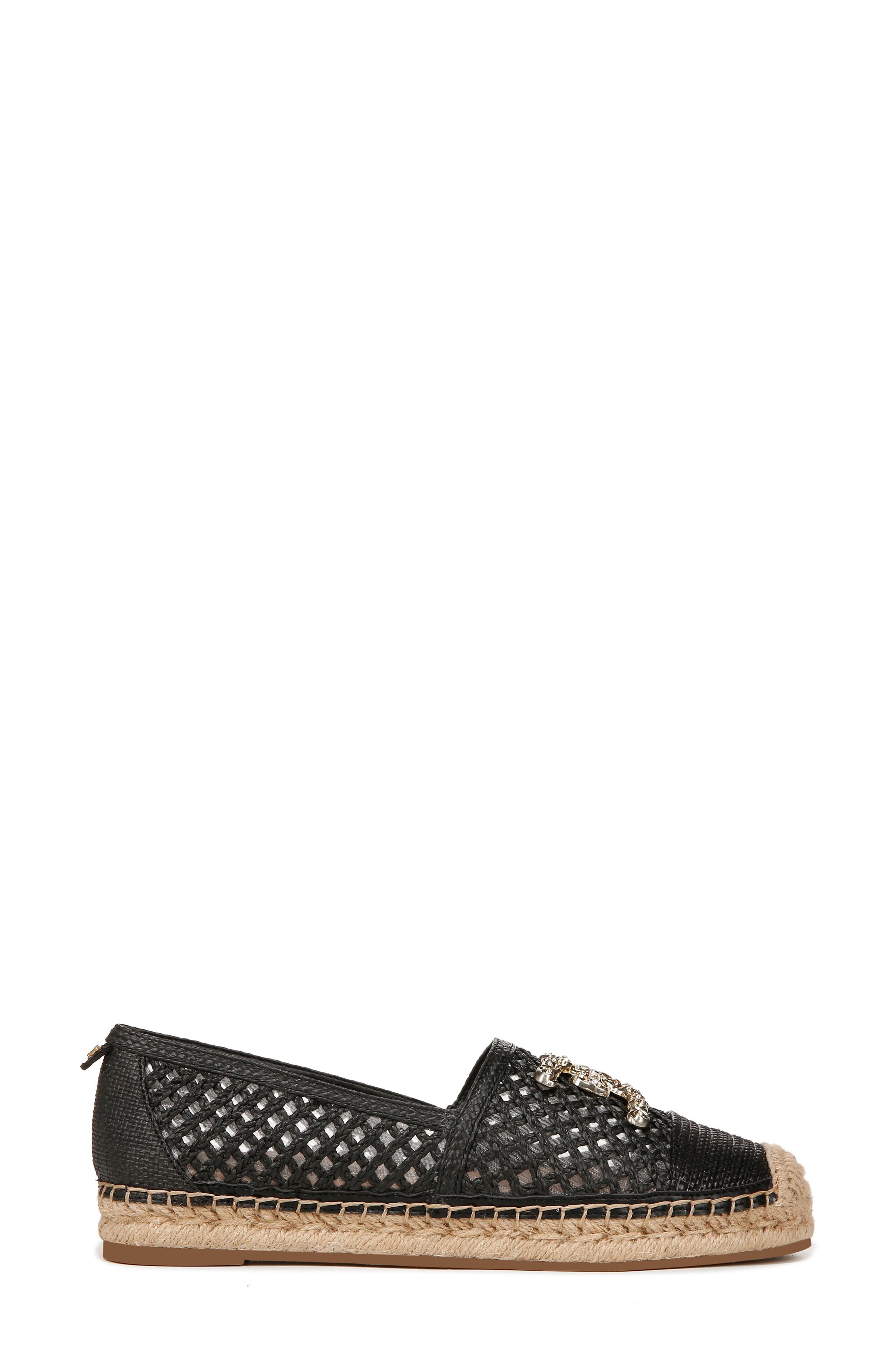 Sam Edelman Khiara Espadrille Flat, Alternate, color, Black