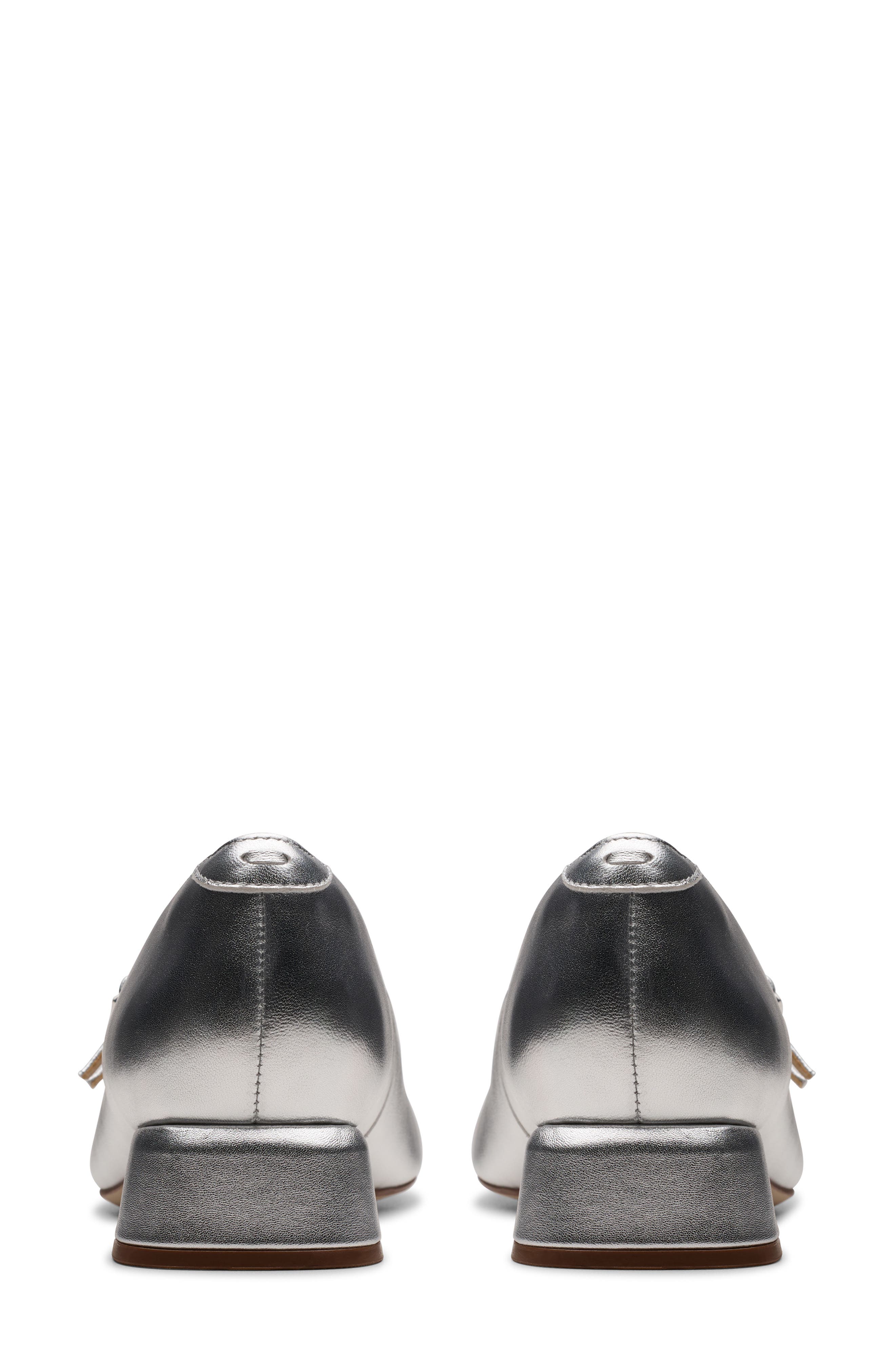 Clarks<sup>®</sup> Daiss Shine Mary Jane Pump, Alternate, color, Silver Leather