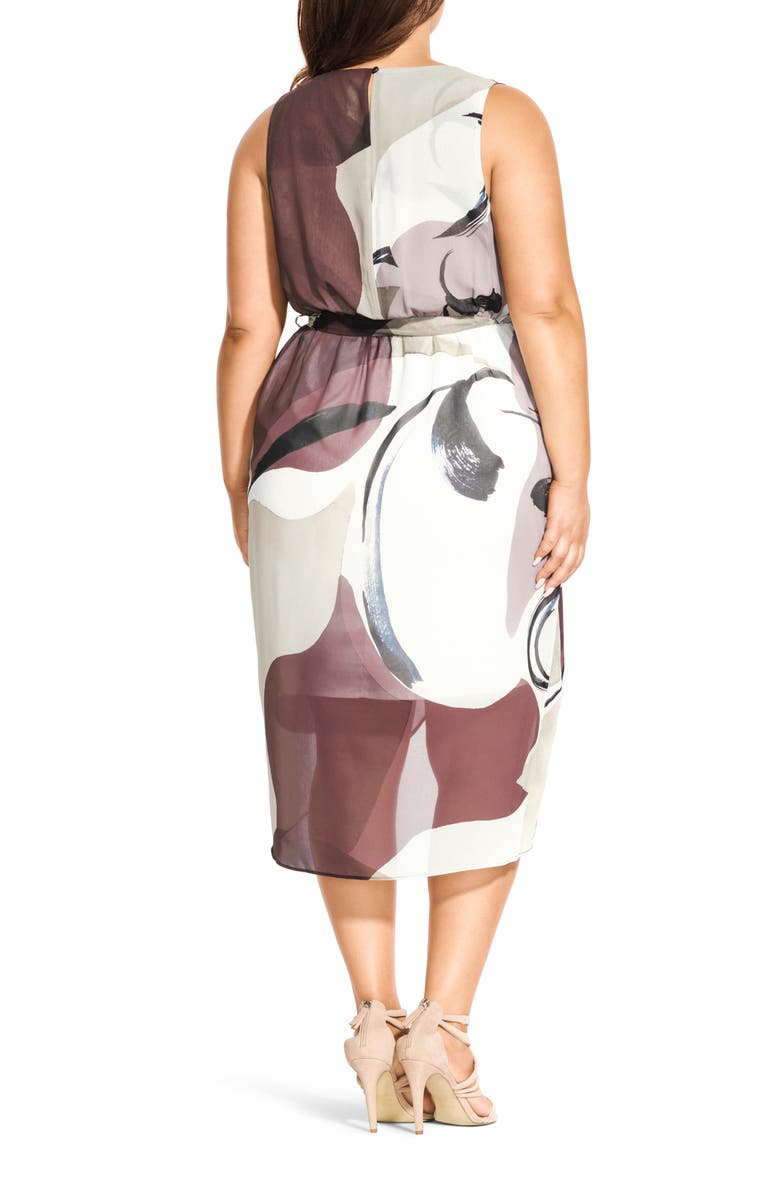 City Chic Mirage Sheath Dress, Alternate, color,