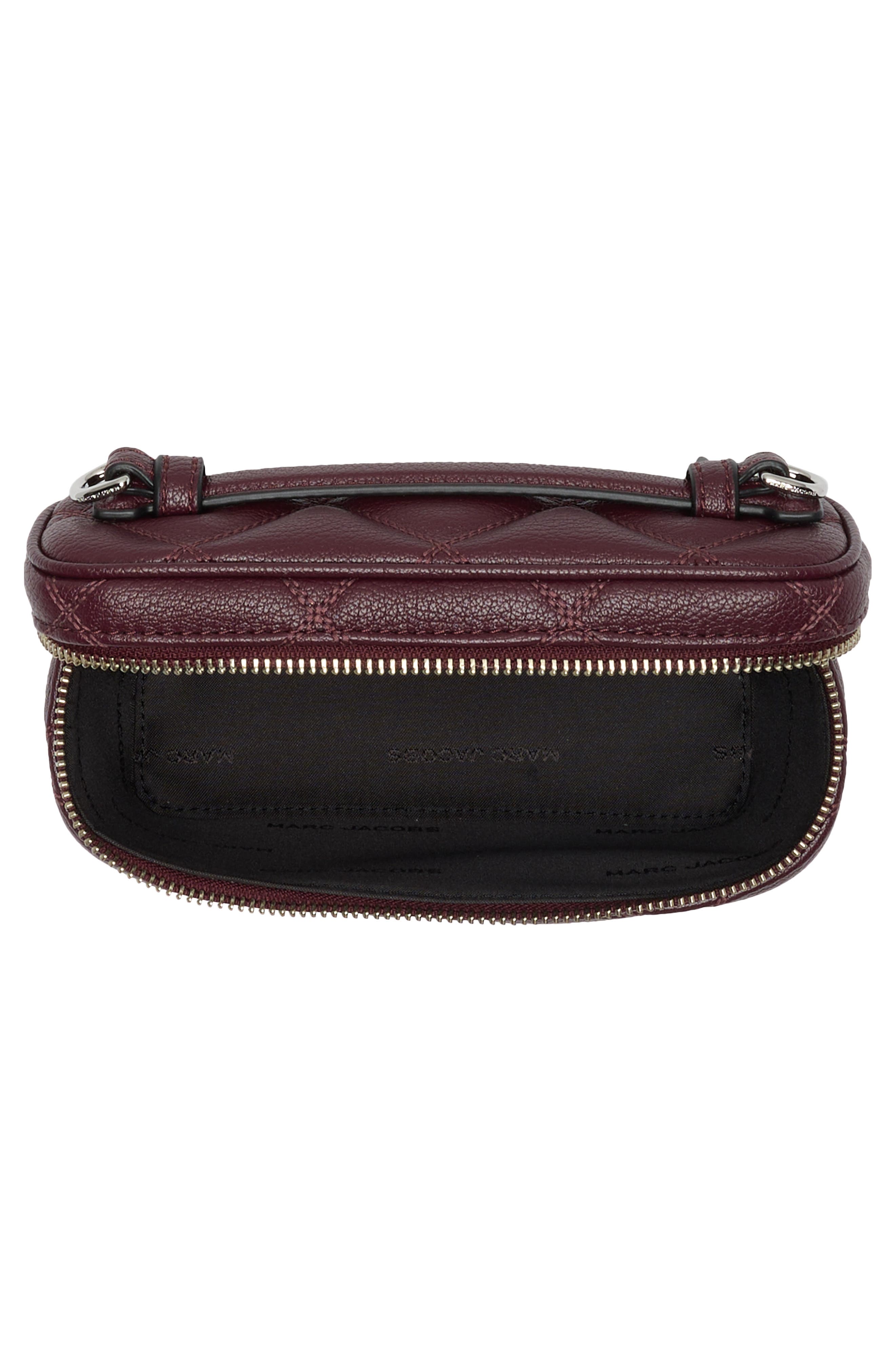 Quilted Groove Vanity Crossbody Bag, Alternate, color, DARK PLUM