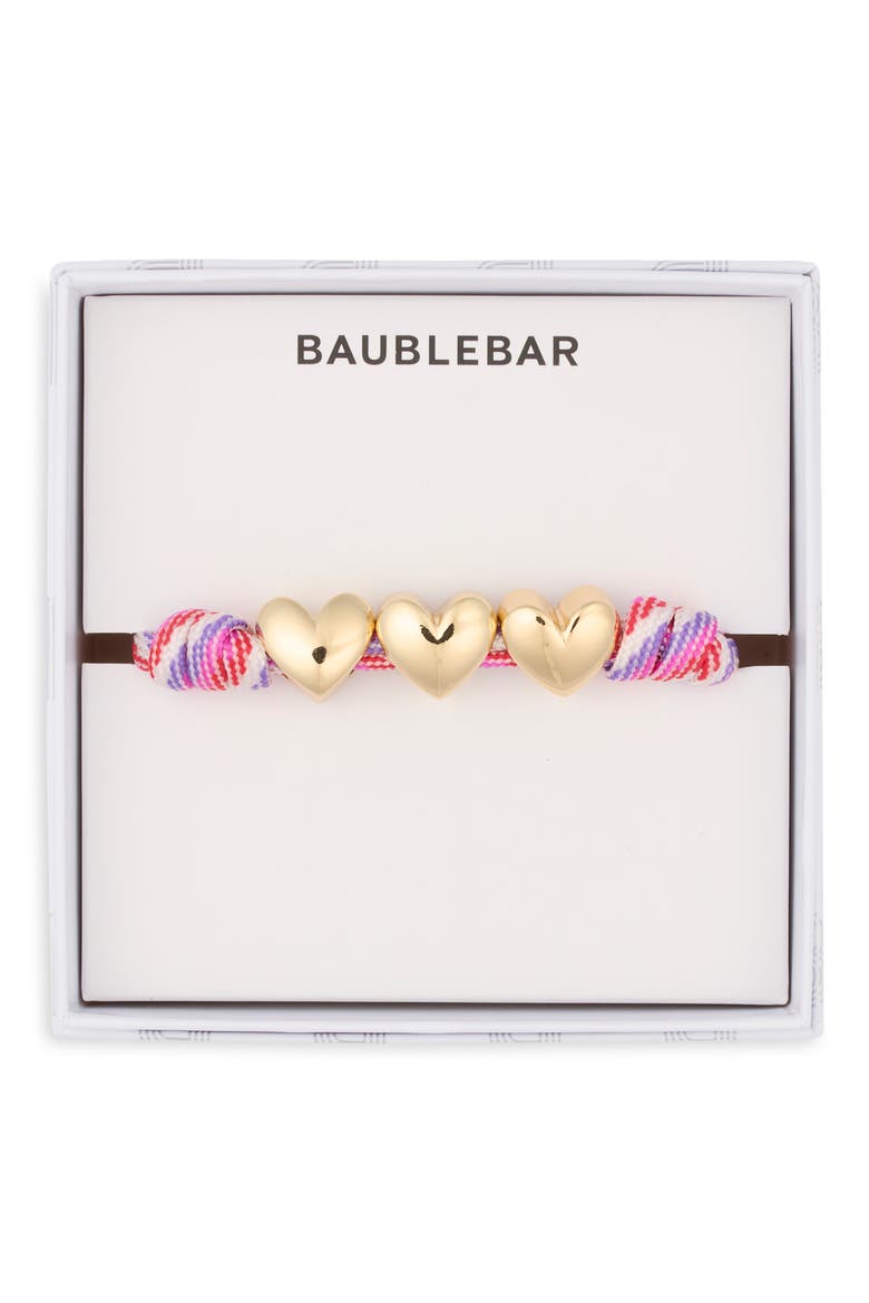 Knotty By Nature Cord Slider Bracelet, Main, color, GREEN