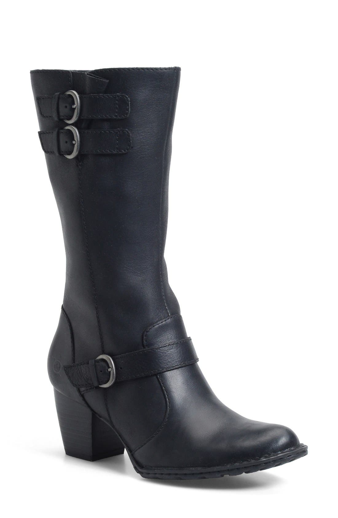 'Robyn' Boot, Main, color, BLACK