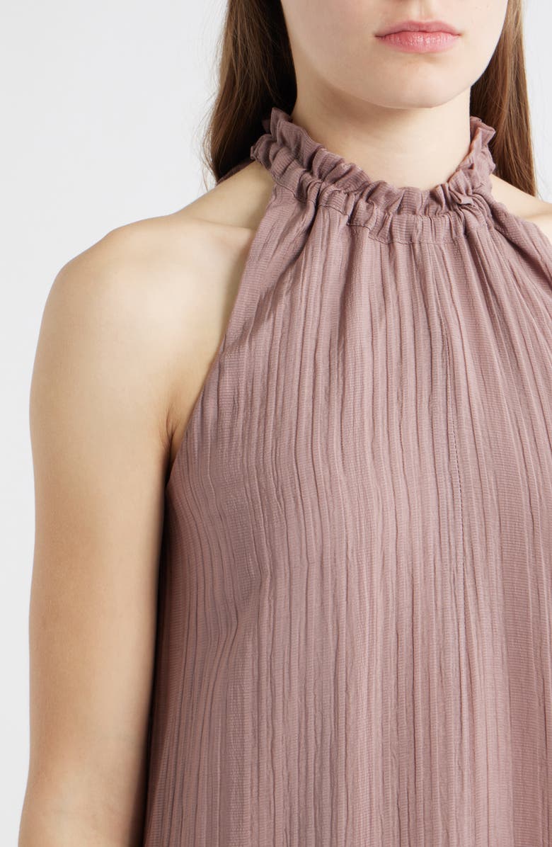 Socialite High/Low Halter Dress, Alternate, color, Deep Taupe