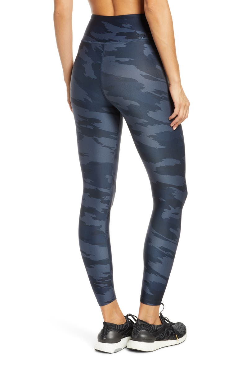 Soul by SoulCycle High Waist Camo Tights, Alternate, color, 