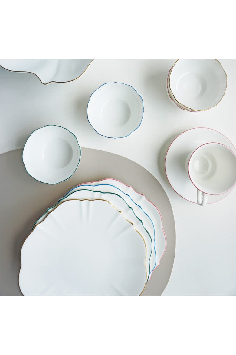 Amelie Salad Plate, Alternate, color, Roseate