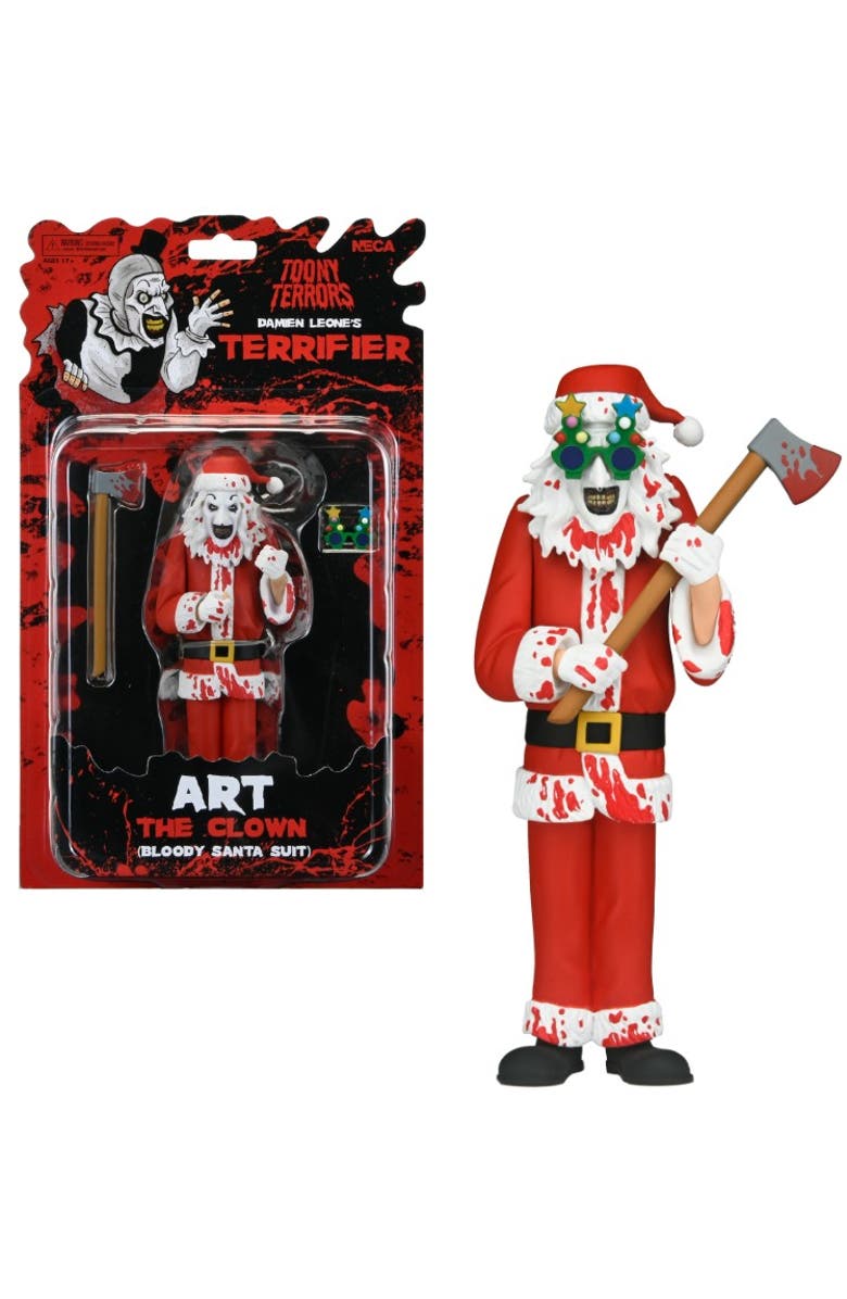 NECA Bloody Santa Suit Art The Clown (Terrifier 3) NECA Toony Terrors, Main, color, Multi-Color