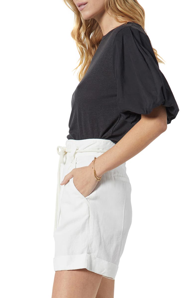 Joie Libby Puff Sleeve Linen Blend Top, Alternate, color, 