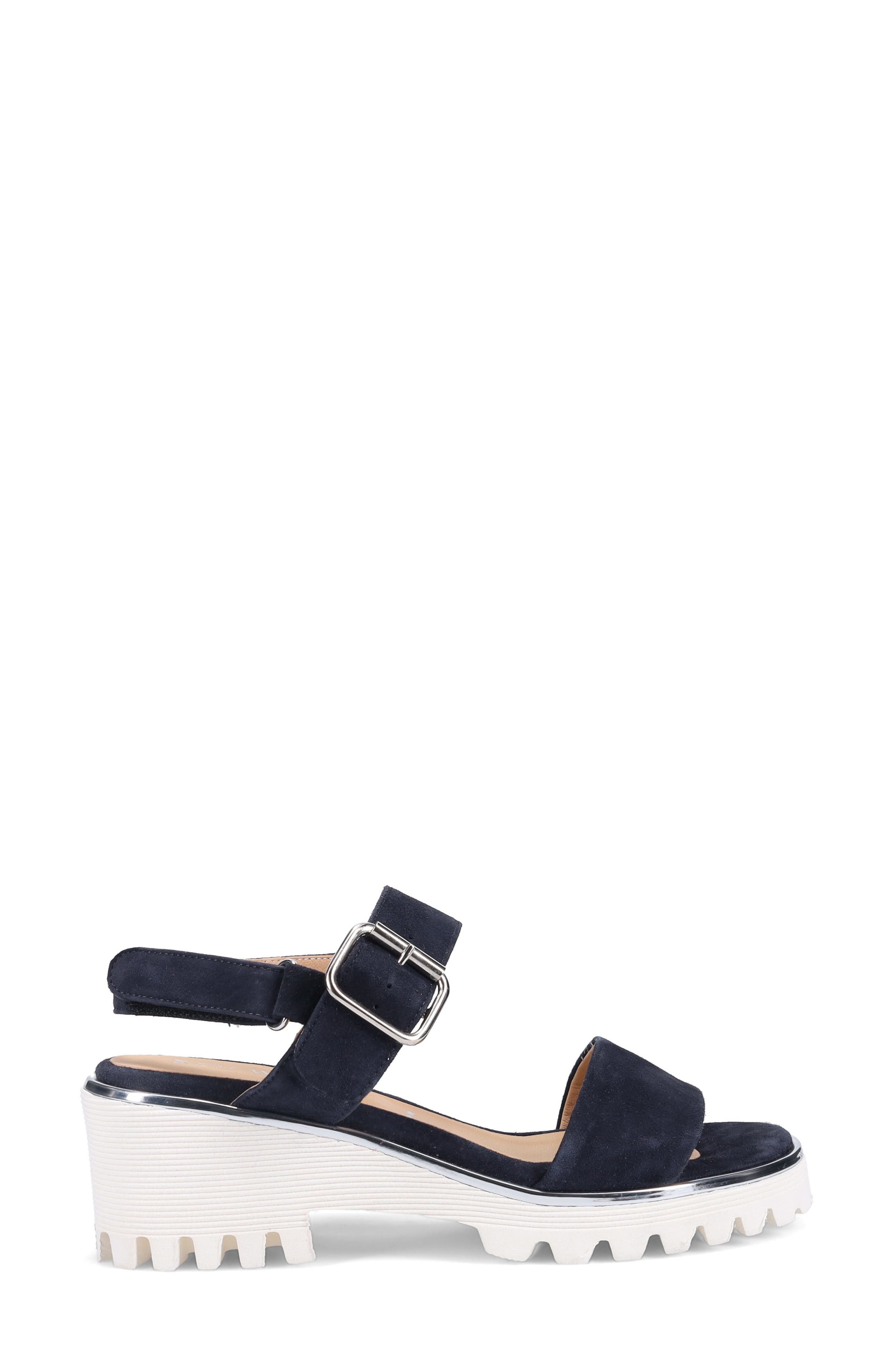 Elaria Ankle Strap Sandal, Alternate, color, FRENCH NAVY