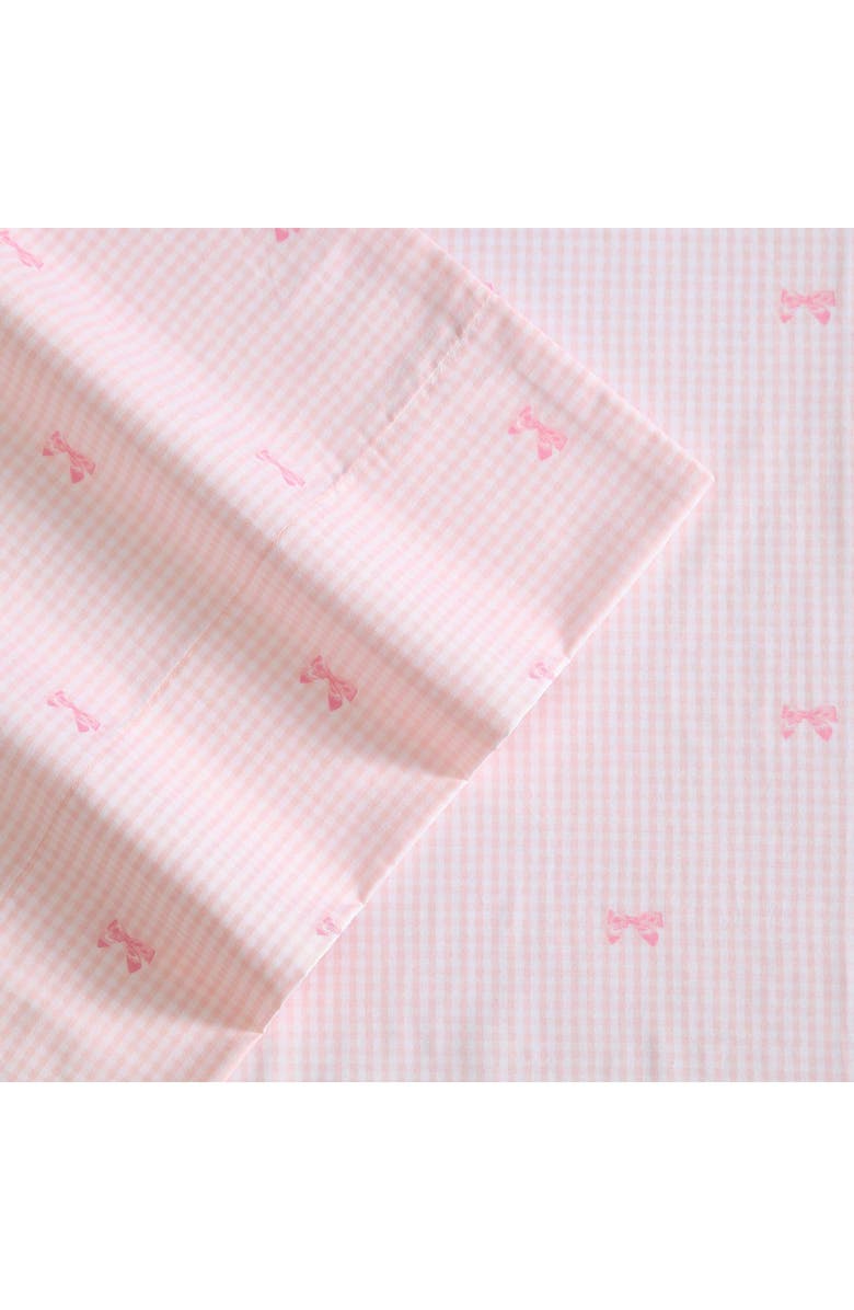 Laura Ashley Tiny Bows Sheet Set, Alternate, color, Pink