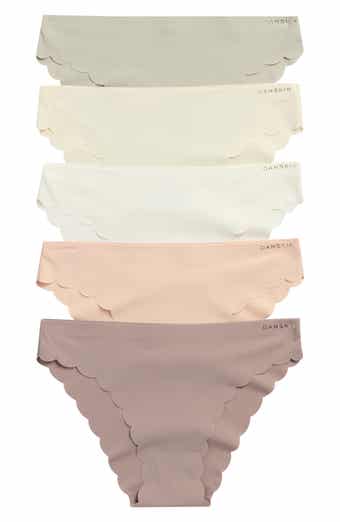Danskin 5-Pack Scallop Edge Microfiber Panties