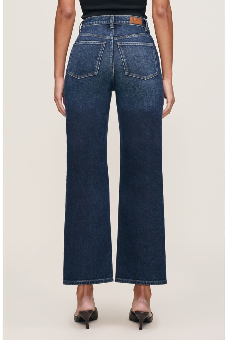 Karmine Refined Wide Leg SculptSystem High Waist Jeans, Alternate, color, DARK SEA