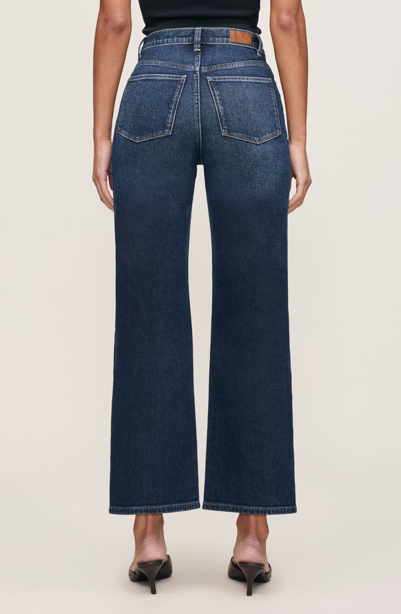 DL1961 Karmine Refined Wide Leg SculptSystem High Waist Jeans, Alternate, color, Dark Sea