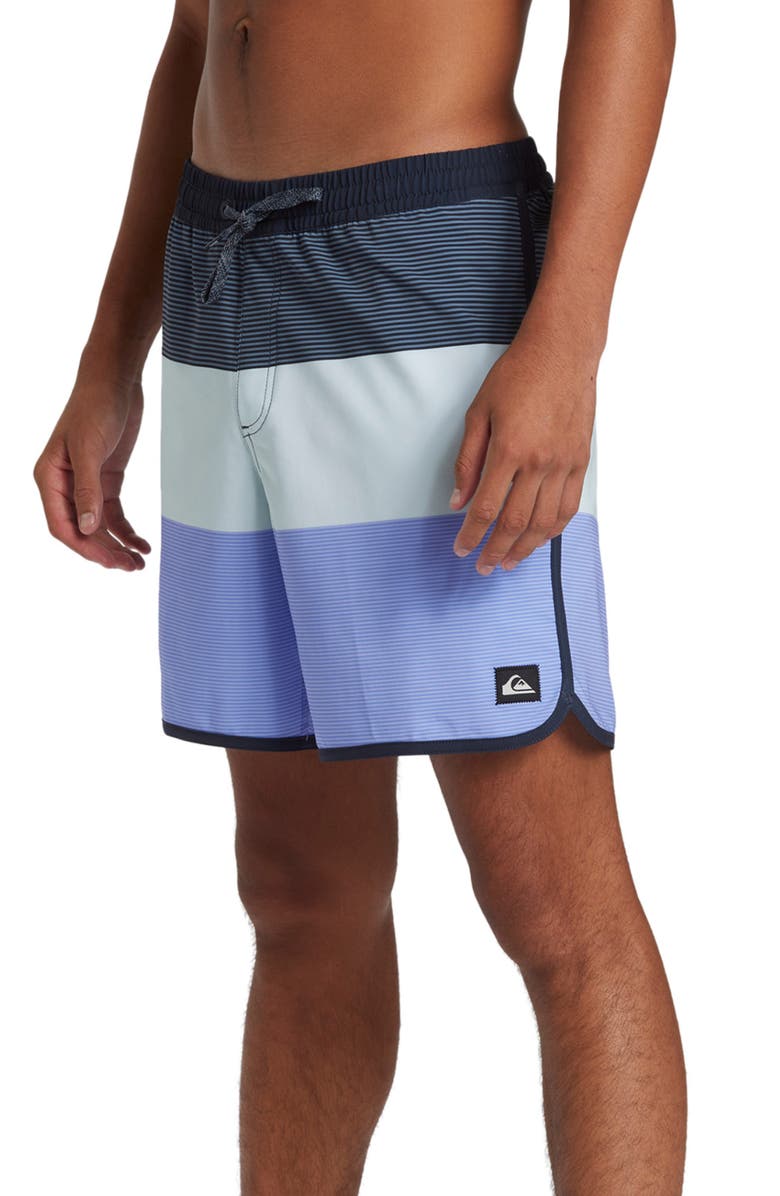 Quiksilver Surfsilk Tijuana Swim Trunks, Alternate, color, Great Otway Blue Nights