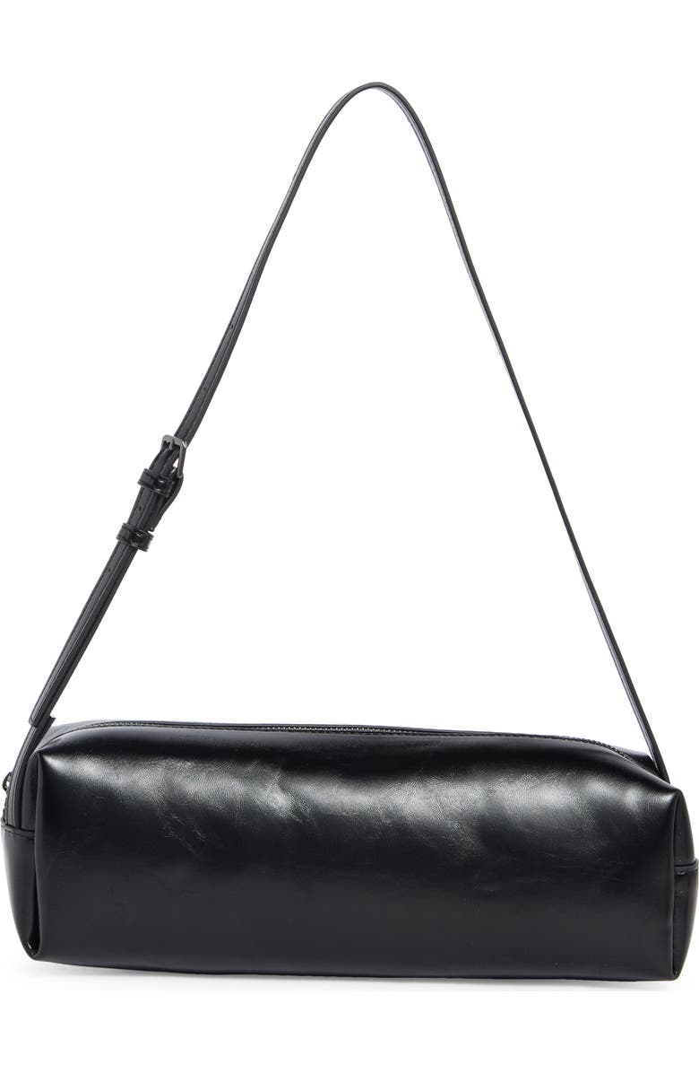 BCBG Barrel Shoulder Bag, Main, color, Black
