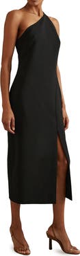 Reiss Suri One-Shoulder Midi Dress