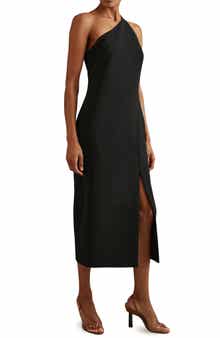 Reiss Suri One-Shoulder Midi Dress