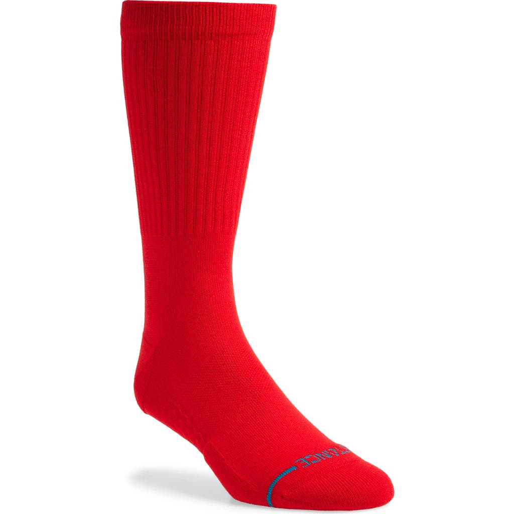 Stance Icon Crew Socks In Red