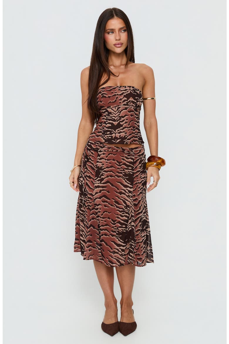 Tipsy Midi Skirt, Alternate, color, ANIMAL MULTI